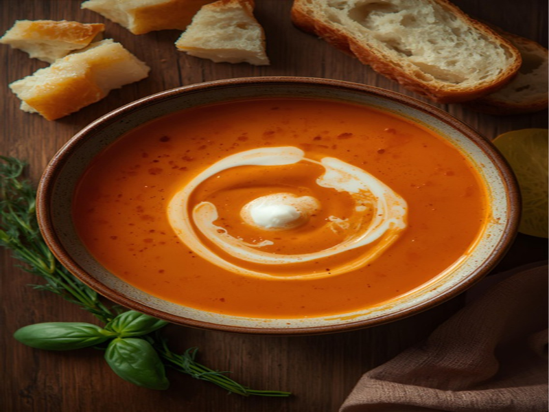 Creamy Lactose-Free Tomato Soup